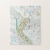 ヨセミテの谷の地図のパズル ジグソーパズル (縦)