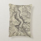 ヨセミテの谷の地形図 アクセントクッション (裏面(縦))