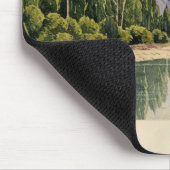 ヨセミテの谷カリフォルニアの眺め マウスパッド (コーナー)