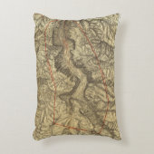 ヨセミテの谷2の地形図 アクセントクッション (正面(垂直))