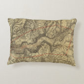 ヨセミテの谷2の地形図 アクセントクッション (裏面)