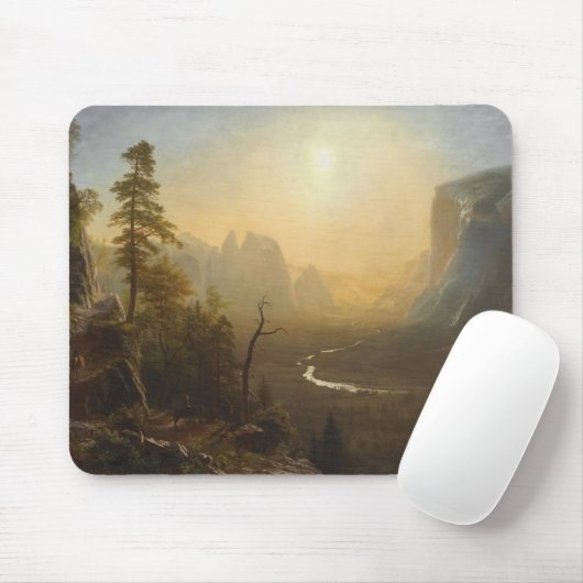 ヨセミテの谷、氷河ポイント道 マウスパッド (マウス)