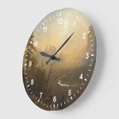 ヨセミテの谷、氷河ポイント道 ラージ壁時計 (傾斜)