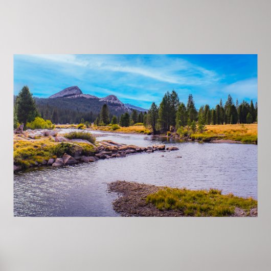 ヨセミテの風景 Tuolumne Meadow ポスター (正面)