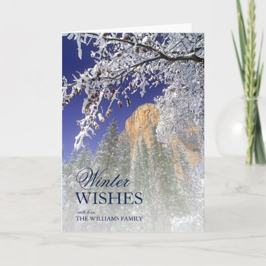 ヨセミテは雪で覆われたカシによって組み立てました シーズンカード (正面)