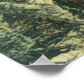 ヨセミテを見下ろす氷河のポイントの表示 ポスター (角)