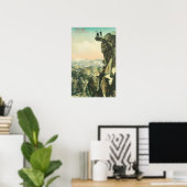 ヨセミテを見下ろす氷河のポイントの表示 ポスター (ホームオフィス)