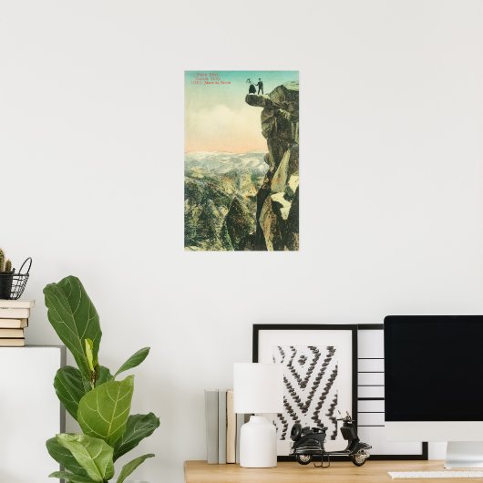 ヨセミテを見下ろす氷河のポイントの表示 ポスター (ホームオフィス)