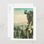 ヨセミテを見下ろす氷河のポイントの表示 ポストカード (正面/裏面)