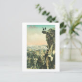 ヨセミテを見下ろす氷河のポイントの表示 ポストカード (スタンド正面)