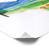 ヨセミテウォーターカラープリント フォトプリント            (角)