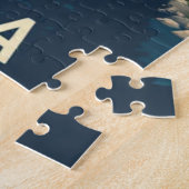 ヨセミテウォーターフォールカリフォルニアヴィンテージレトロ ジグソーパズル (側面)