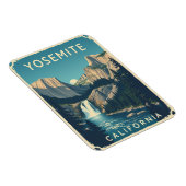 ヨセミテウォーターフォールカリフォルニアヴィンテージレトロ マグネット (右側)