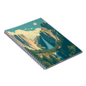 ヨセミテウォーターフォールヴィンテージレトロ ノートブック (右側)