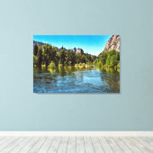 ヨセミテオアシスキャンバスアート キャンバスプリント (インサイチュ (ウッドフロア))