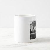 ヨセミテカリフォルニアの半分のドームB&W コーヒーマグカップ (中央)