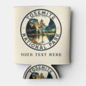 ヨセミテカリフォルニアマウンテン水カラーカスタム 缶クーラー (正面)