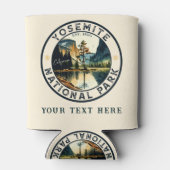 ヨセミテカリフォルニアマウンテン水カラーカスタム 缶クーラー (裏面)