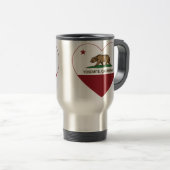 ヨセミテカリフォルニア共和国のハート トラベルマグ (正面右)