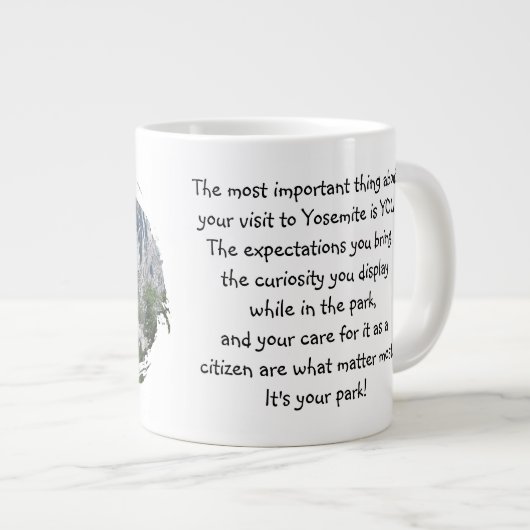 ヨセミテクールジャンボマグ！ ジャンボコーヒーマグカップ (正面右)