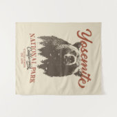 ヨセミテグリズリーベアーカリフォルニア国立公園 タペストリー (正面(横))