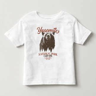 ヨセミテグリズリーベアーカリフォルニア国立公園 トドラーTシャツ