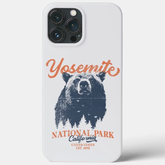 ヨセミテグリズリーベアーカリフォルニア国立公園 Case-Mate iPhoneケース (裏面)