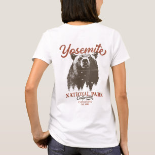 ヨセミテグリズリーベアーカリフォルニア国立公園 Tシャツ