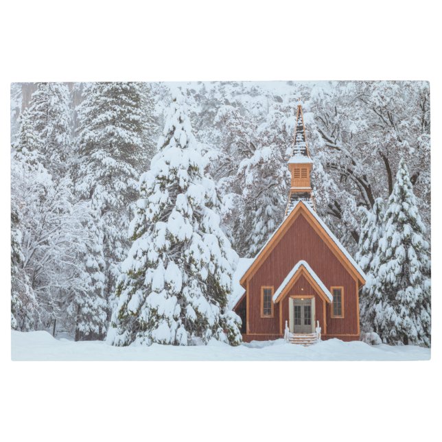 ヨセミテチャペル メタルプリント (正面)