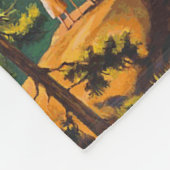 ヨセミテトラベルアート フリースブランケット (角)