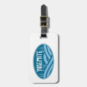 ヨセミテナショナルパークカリフォルニアアウトドア ラゲッジタグ (正面縦)