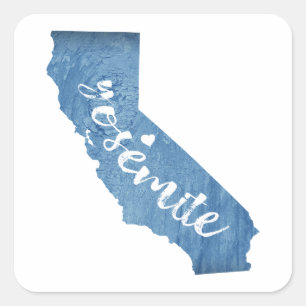 ヨセミテナショナルパークカリフォルニアウッドグレイン スクエアシール