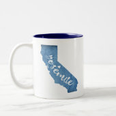 ヨセミテナショナルパークカリフォルニアウッドグレイン ツートーンマグカップ (左)