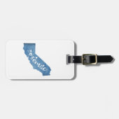 ヨセミテナショナルパークカリフォルニアウッドグレイン ラゲッジタグ (正面横)