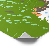 ヨセミテナショナルパークカリフォルニアバーナル秋 ポスター (角)