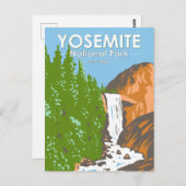 ヨセミテナショナルパークカリフォルニアバーナル秋 ポストカード (正面/裏面)