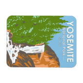 ヨセミテナショナルパークカリフォルニアバーナル秋 マグネット (横)