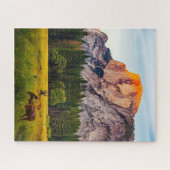 ヨセミテナショナルパークカリフォルニアマウンテンワイルドルフ ジグソーパズル (横)