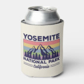 ヨセミテナショナルパークカリフォルニアレトロハイキング 缶クーラー (缶正面)