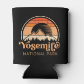 ヨセミテナショナルパークカリフォルニアレトロハイキング 缶クーラー (裏面)