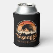 ヨセミテナショナルパークカリフォルニアレトロハイキング 缶クーラー (缶裏面)