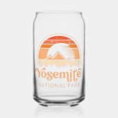 ヨセミテナショナルパークカリフォルニアレトロヴィンテージ ガラス缶 (正面)
