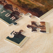 ヨセミテナショナルパークカリフォルニアヴィンテージ ジグソーパズル (側面)