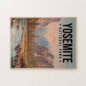 ヨセミテナショナルパークカリフォルニアヴィンテージ ジグソーパズル (横)