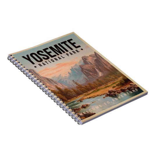 ヨセミテナショナルパークカリフォルニアヴィンテージ ノートブック (右側)