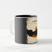 ヨセミテナショナルパークカリフォルニア自然ミニマルT ツートーンマグカップ (正面左)