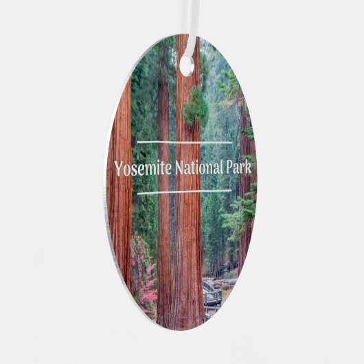 ヨセミテナショナルパーククリスマスツリーオーナメント メタルオーナメント (正面右)