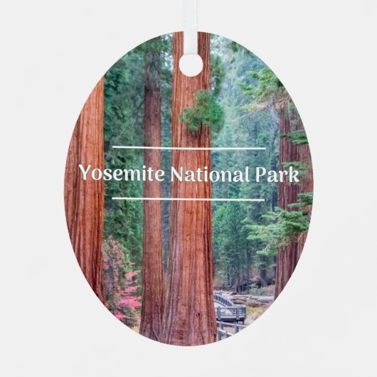 ヨセミテナショナルパーククリスマスツリーオーナメント メタルオーナメント (裏面)