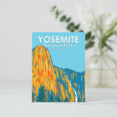 ヨセミテナショナルパークセンティネル秋カリフォルニア ポストカード (スタンド正面)