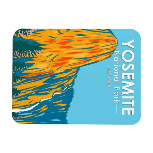 ヨセミテナショナルパークセンティネル秋カリフォルニア マグネット (横)